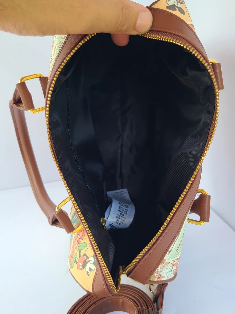 Disney Parks Mickey Mouse Through The Years Retro Satchel Bag